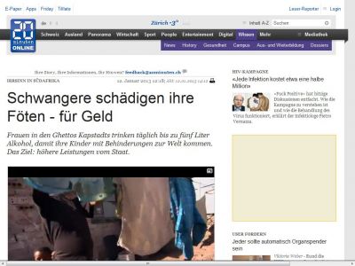 Bild zum Artikel: Irrsinn in Südafrika: Schwangere schädigen ihre Föten - für Geld