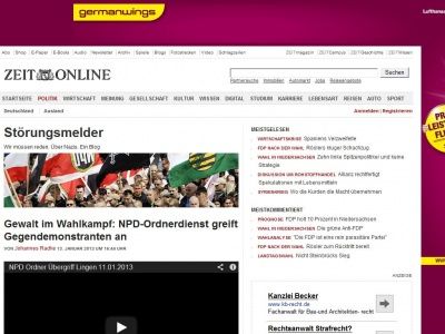 Bild zum Artikel: Gewalt im Wahlkampf: NPD-Ordnerdienst greift Gegendemonstranten an