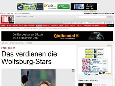 Bild zum Artikel: Dicke Gehälter - Enthüllt! Das verdienen die Wolfsburg-Stars