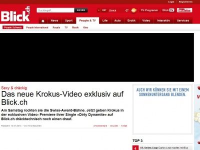 Bild zum Artikel: Sexy & dräckig: Das neue Krokus-Video exklusiv auf Blick.ch