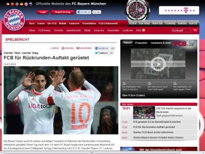 Bild zum Artikel: FCB für Rückrunden-Auftakt gerüstet