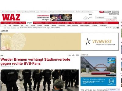 Bild zum Artikel: BVB: Werder Bremen verhängt Stadionverbote gegen rechte BVB-Fans