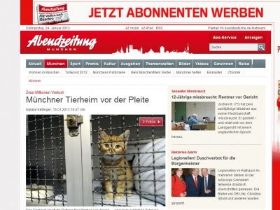 Bild zum Artikel: Zwei Millionen Verlust: Münchner Tierheim vor der Pleite