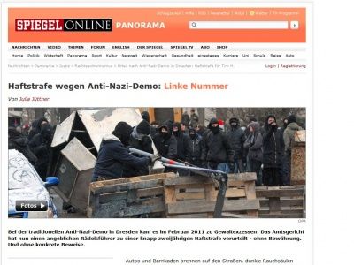 Bild zum Artikel: Haftstrafe wegen Anti-Nazi-Demo: Linke Nummer