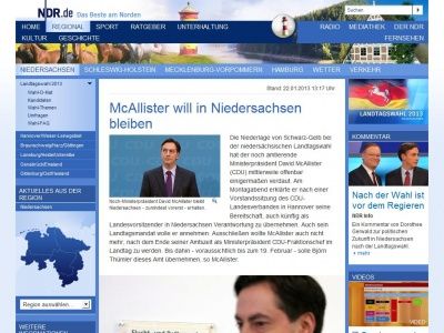 Bild zum Artikel: Landtagswahl: Knapp, knapper, Niedersachsen