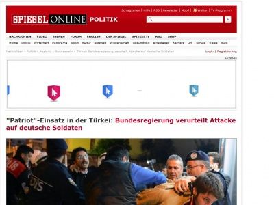Bild zum Artikel: 'Patriot'-Einsatz in der Türkei: Bundesregierung verurteilt Attacke auf deutsche Soldaten