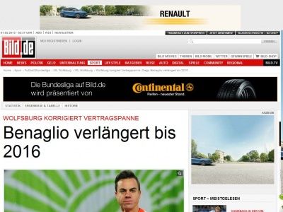 Bild zum Artikel: Unterschrift fehlt - Vertrag mit Wolfsburg-Keeper Benaglio ungültig