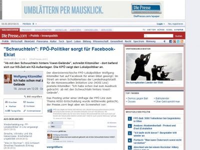 Bild zum Artikel: 'Schwuchteln': FPÖ-Politiker sorgt für Facebook-Eklat