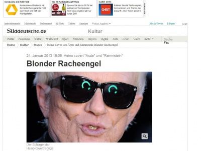 Bild zum Artikel: Heino covert 'Ärzte' und 'Rammstein': Blonder Racheengel