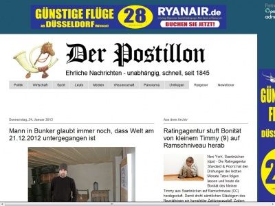 Bild zum Artikel: Mann in Bunker glaubt immer noch, dass Welt am 21.12.2012 untergegangen ist