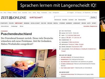 Bild zum Artikel: Feierabend: 
			  Puschendeutschland