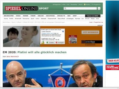 Bild zum Artikel: EM 2020: Platini will alle glücklich machen