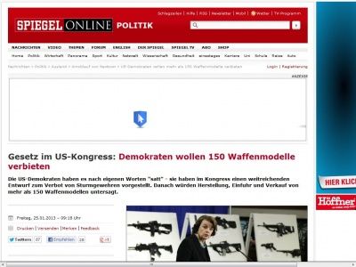 Bild zum Artikel: Gesetz im US-Kongress: Demokraten wollen 150 Waffenmodelle verbieten