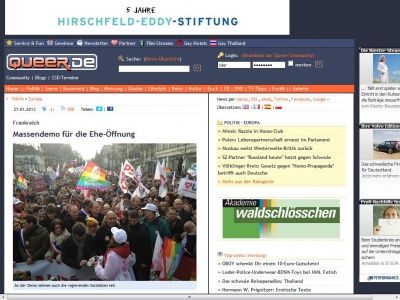 Bild zum Artikel: Massendemo für die Ehe-Öffnung