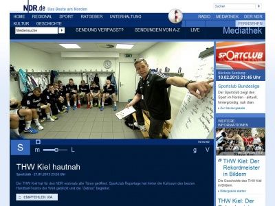 Bild zum Artikel: THW Kiel hautnah: Die ganze Doku online