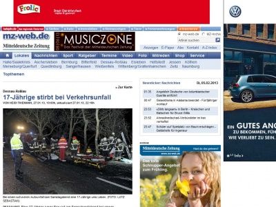 Bild zum Artikel: Dessau-Roßlau: 17-Jährige stirbt bei Verkehrsunfall