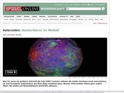 Bild zum Artikel: Asteroiden: Geisterfahrer im Weltall