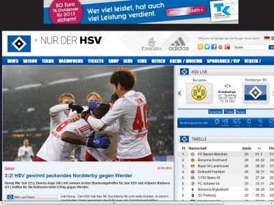 Bild zum Artikel: 3:2! HSV gewinnt packendes Nordderby gegen Werder