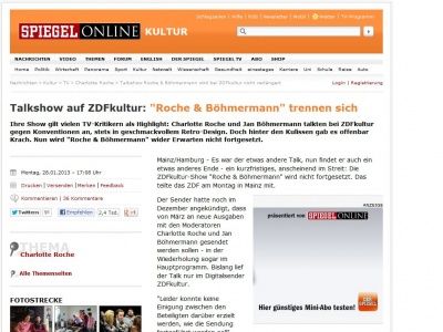Bild zum Artikel: Talkshow auf ZDFkultur: 'Roche & Böhmermann' trennen sich