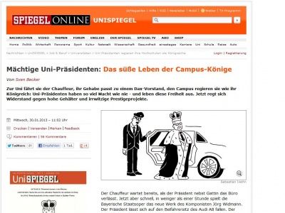 Bild zum Artikel: Mächtige Uni-Präsidenten: Das süße Leben der Campus-Könige