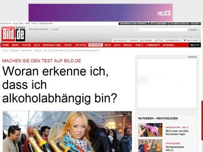 Bild zum Artikel: Jenny Elvers' Beichte - Wie erkenne ich, ob ich abhängig bin?