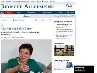 Bild zum Artikel: »Es war mir keine Ehre«