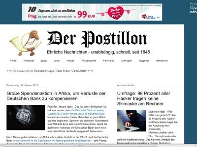 Bild zum Artikel: Große Spendenaktion in Afrika, um Verluste der Deutschen Bank zu kompensieren