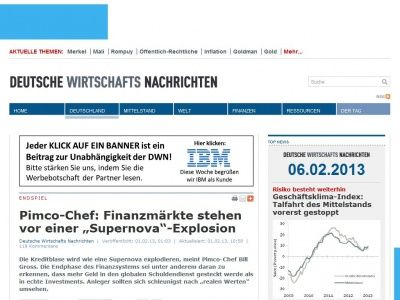 Bild zum Artikel: Pimco-Chef: Finanzmärkte stehen vor einer „Supernova“-Explosion