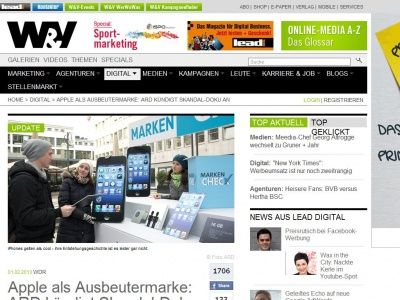 Bild zum Artikel: ARD kündigt 'Apple-Check' an