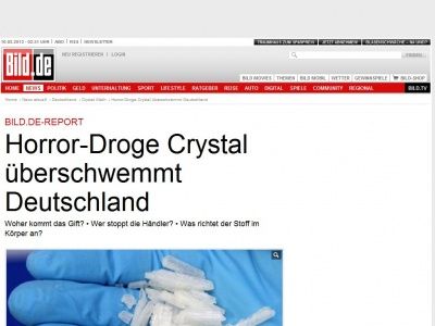 Bild zum Artikel: BILD.de-Report - Droge Crystal überschwemmt das Land