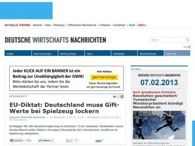 Bild zum Artikel: EU-Diktat: Deutschland muss Gift-Werte bei Spielzeug lockern