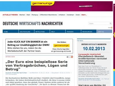 Bild zum Artikel: „Der Euro eine beispiellose Serie von Vertragsbrüchen, Lügen und Betrug“