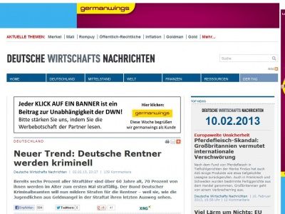 Bild zum Artikel: Neuer Trend: Deutsche Rentner werden kriminell