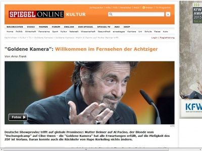 Bild zum Artikel: 'Goldene Kamera': Willkommen im Fernsehen der Achtziger