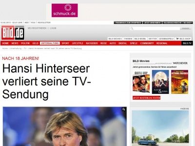 Bild zum Artikel: Nach 18 Jahren! - Hansi Hinterseer verliert seine TV-Sendung