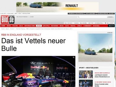 Bild zum Artikel: RB9 vorgestellt - Das ist Vettels neuer Bulle