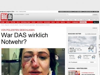 Bild zum Artikel: Von Polizisten geschlagen - War DAS wirklich Notwehr?