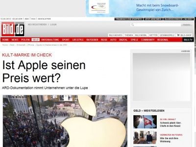 Bild zum Artikel: ARD-Check - Ist die Kultmarke Apple ihren Preis wert?