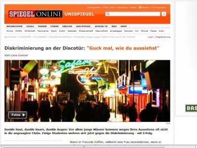 Bild zum Artikel: Diskriminierung an der Discotür: 'Guck mal, wie du aussiehst'