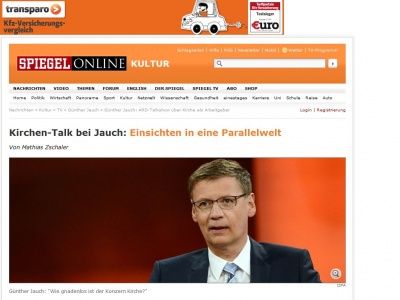 Bild zum Artikel: Kirchen-Talk bei Jauch: Einsichten in eine Parallelwelt