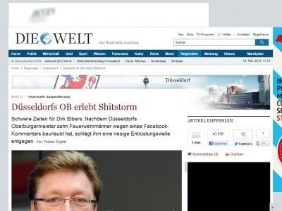 Bild zum Artikel: Feuerwehr-Suspendierung: Düsseldorfs OB erlebt Shitstorm