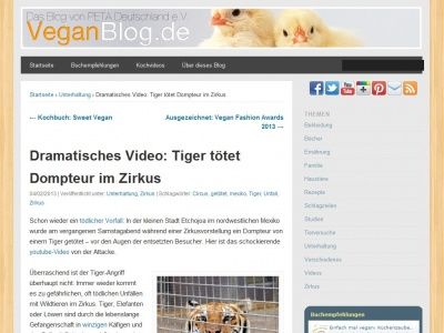 Bild zum Artikel: Dramatisches Video: Tiger tötet Dompteur im Zirkus