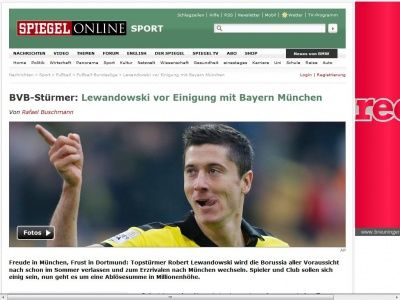 Bild zum Artikel: BVB-Stürmer: Lewandowski vor Einigung mit Bayern München