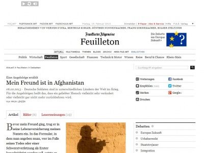 Bild zum Artikel: Mein Freund ist in Afghanistan: Eine Angehörige erzählt