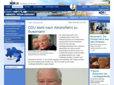 Bild zum Artikel: Landtagspräsident trotz Alkoholfahrt?