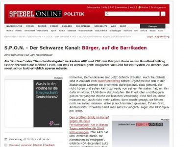 Bild zum Artikel: GEZ-Gebührenreform: Bürger, auf die Barrikaden