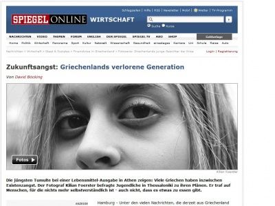 Bild zum Artikel: Zukunftsangst: Griechenlands verlorene Generation