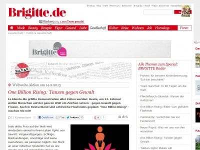 Bild zum Artikel: One Billion Rising: Tanzen gegen Gewalt