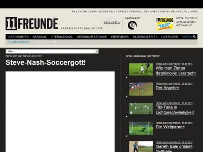 Bild zum Artikel: Steve-Nash-Soccergott!