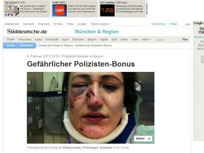 Bild zum Artikel: Prügelnde Beamte in Bayern: Gefährlicher Polizisten-Bonus